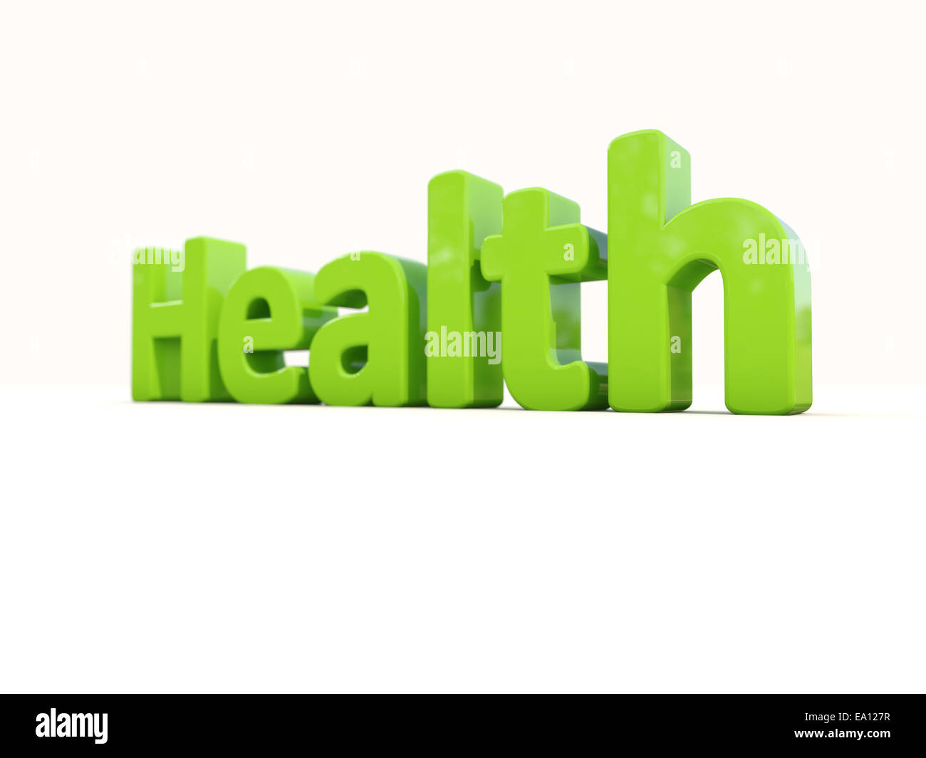3D Wort Gesundheit Stockfoto