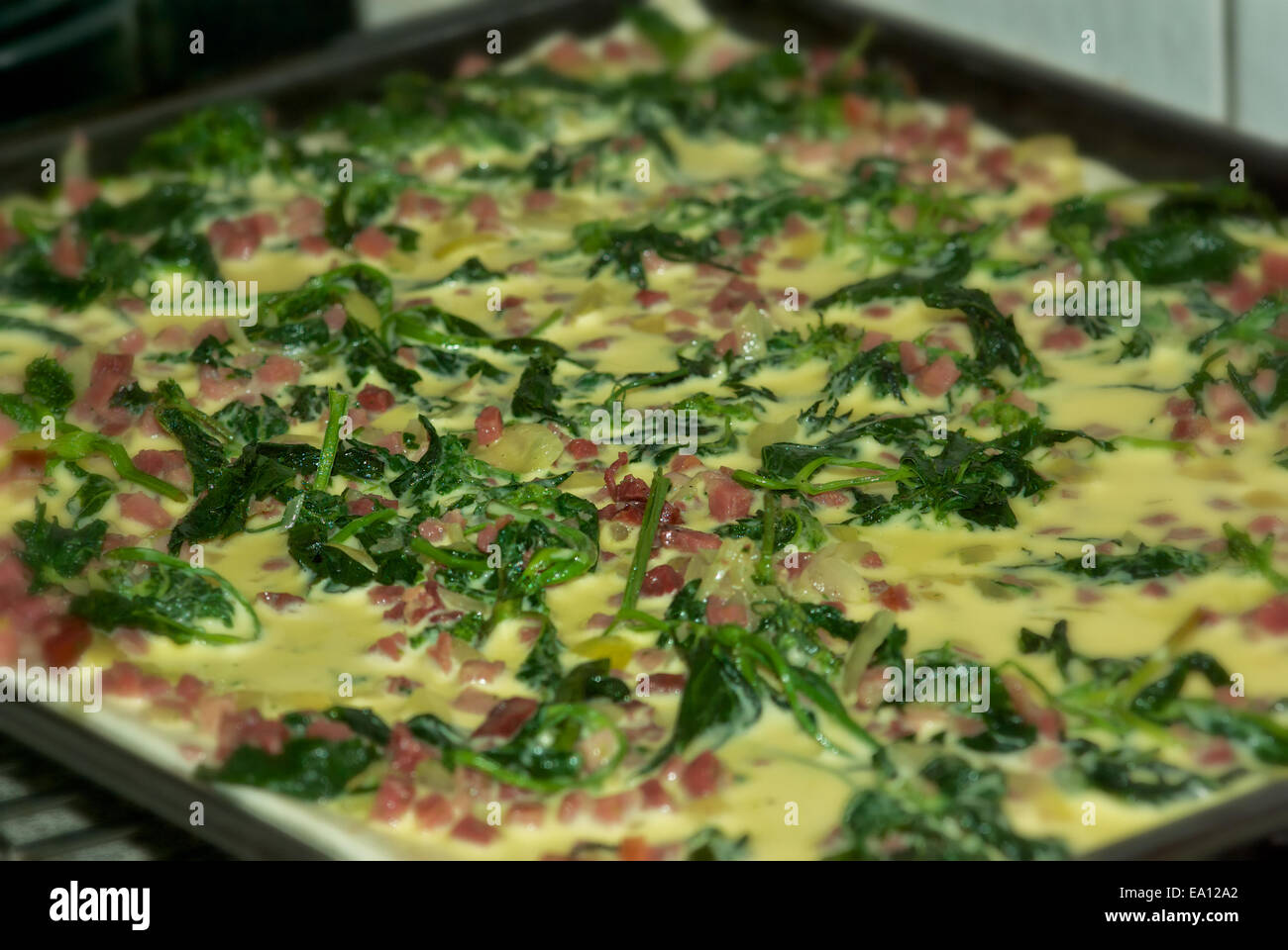 Selfmade Essen mit Kräutern Stockfoto