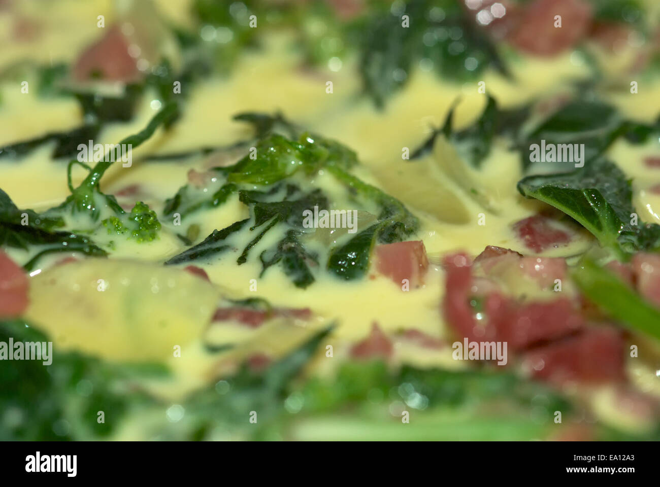 Selfmade Essen mit Kräutern Stockfoto