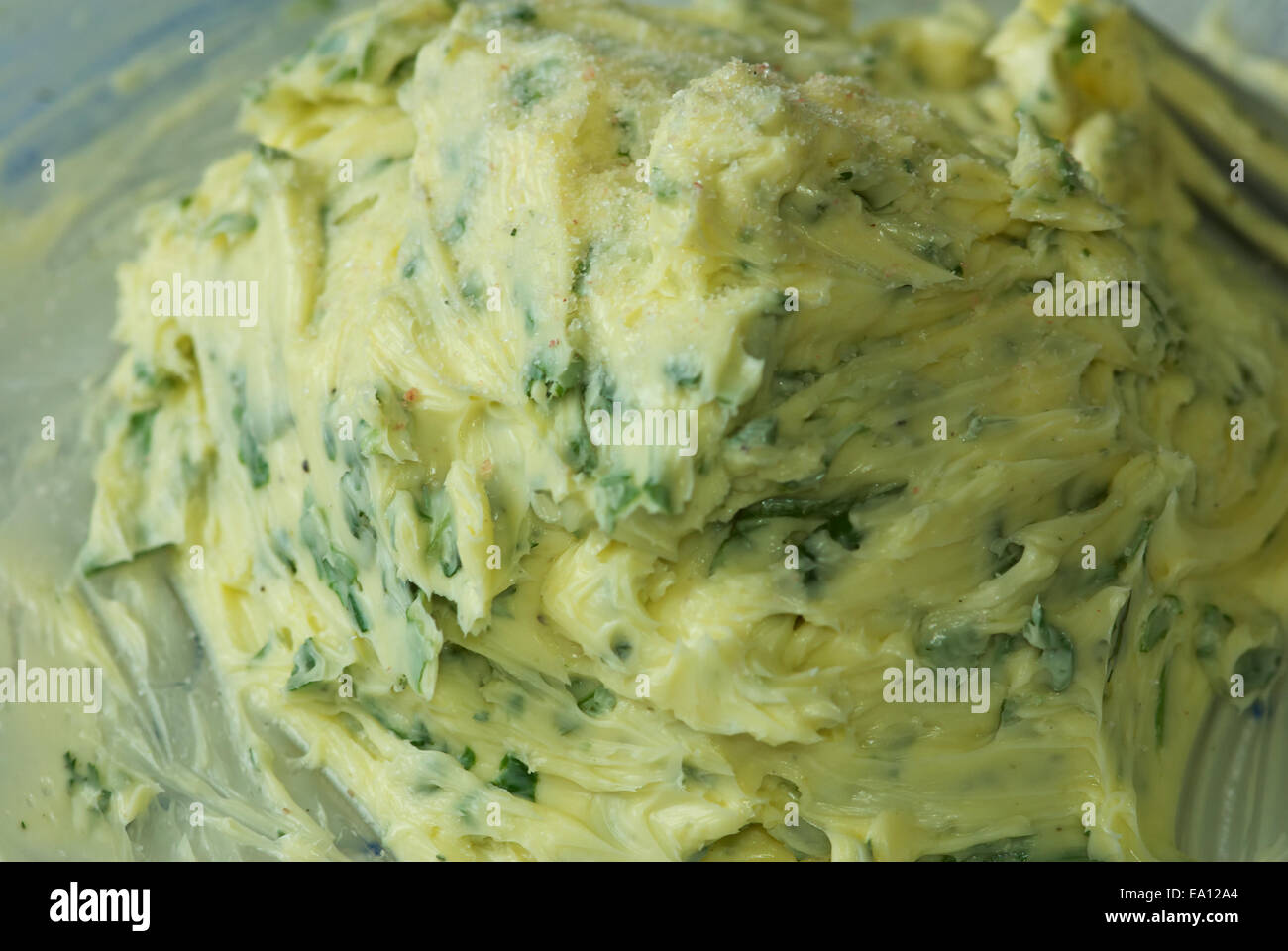 Selfmade Essen mit Kräutern Stockfoto