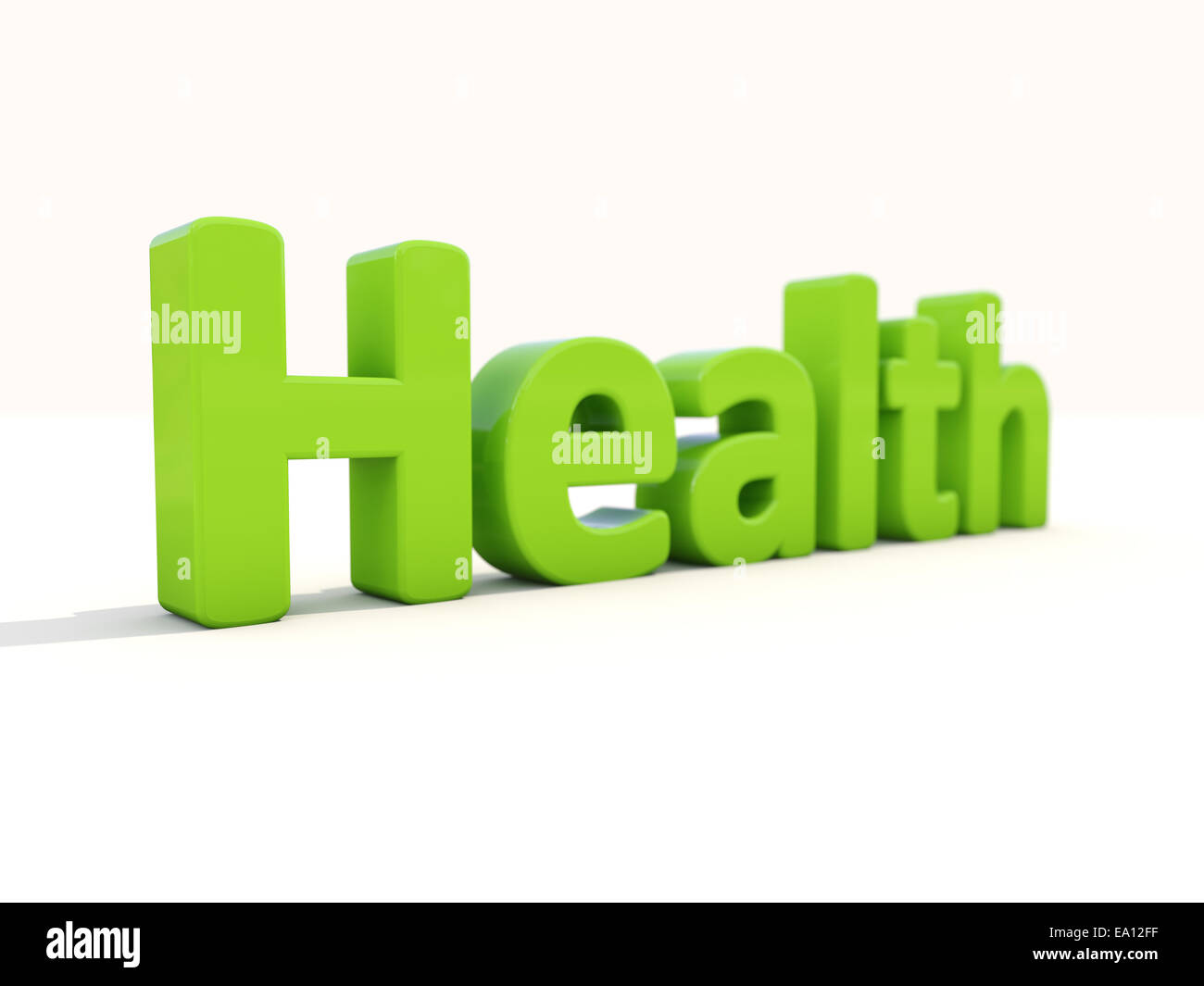 3D Wort Gesundheit Stockfoto