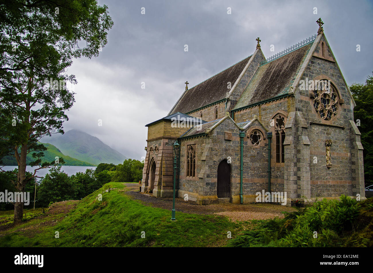 Kirche St. Mary und St Finnan, Schottisches Hochland Stockfoto