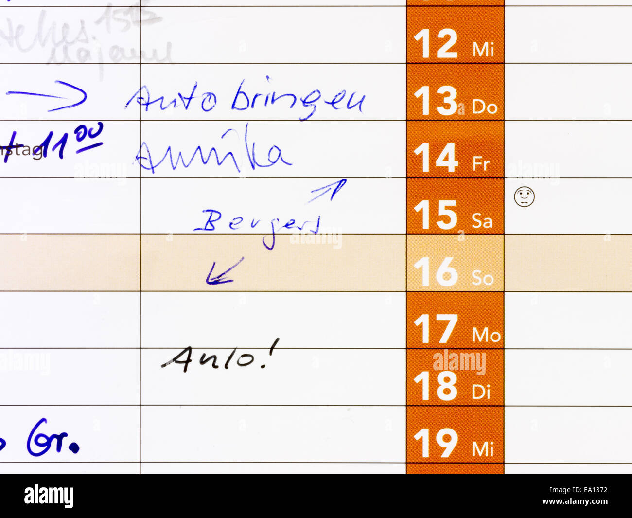 Kalender- Stockfoto