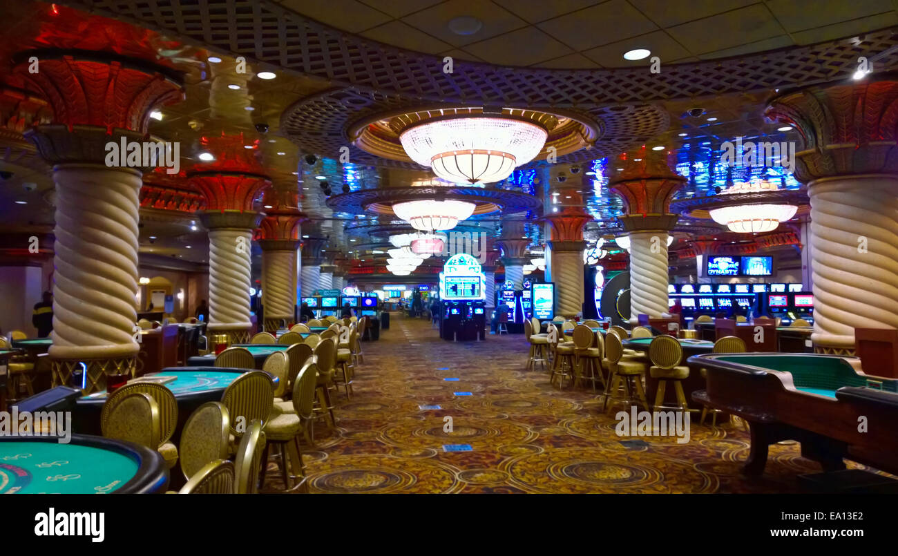 Gaming-Etage des Turning Stone Resort and Casino in Verona, New York Stockfoto