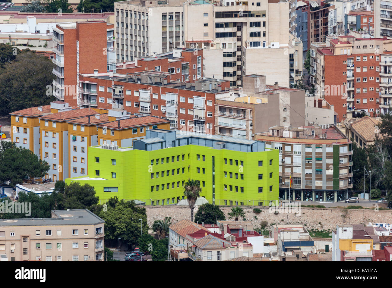 Blick über die Stadt Cartagena, Provinz Murcia, Spanien Stockfoto