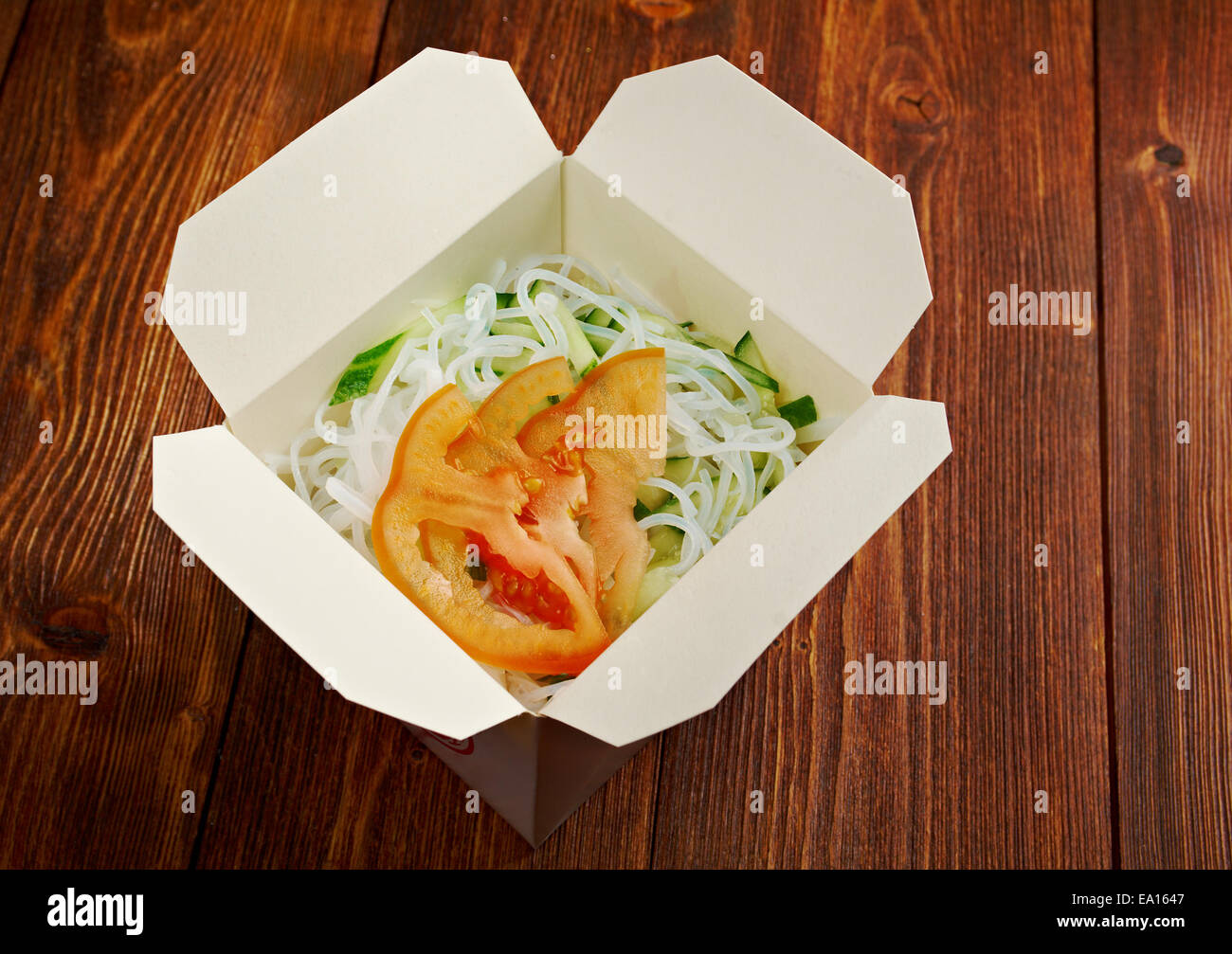 in Take-out-box Stockfoto