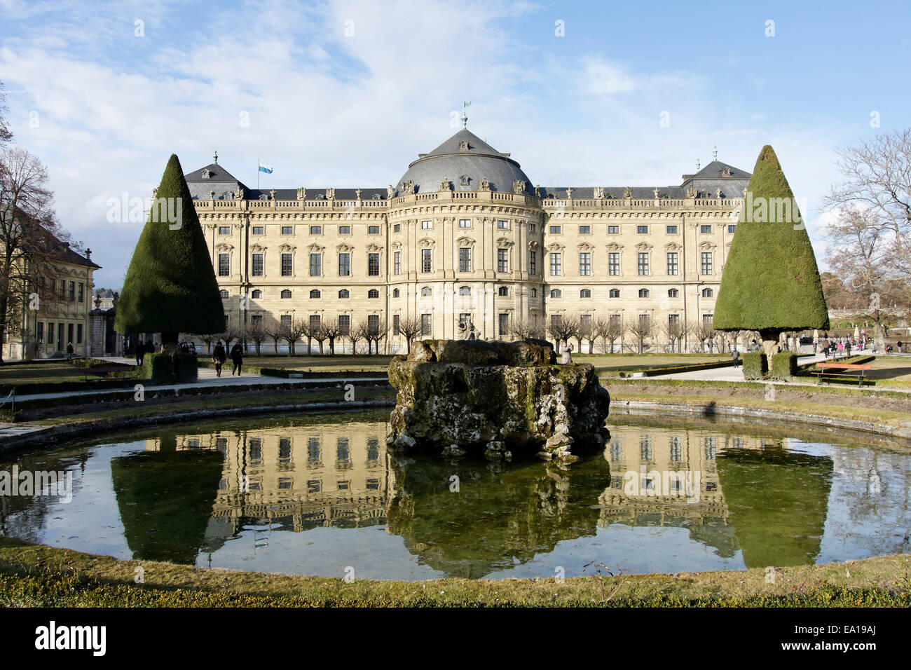 Palast der Fürstbischöfe, Würzburg, Deutschland Stockfoto