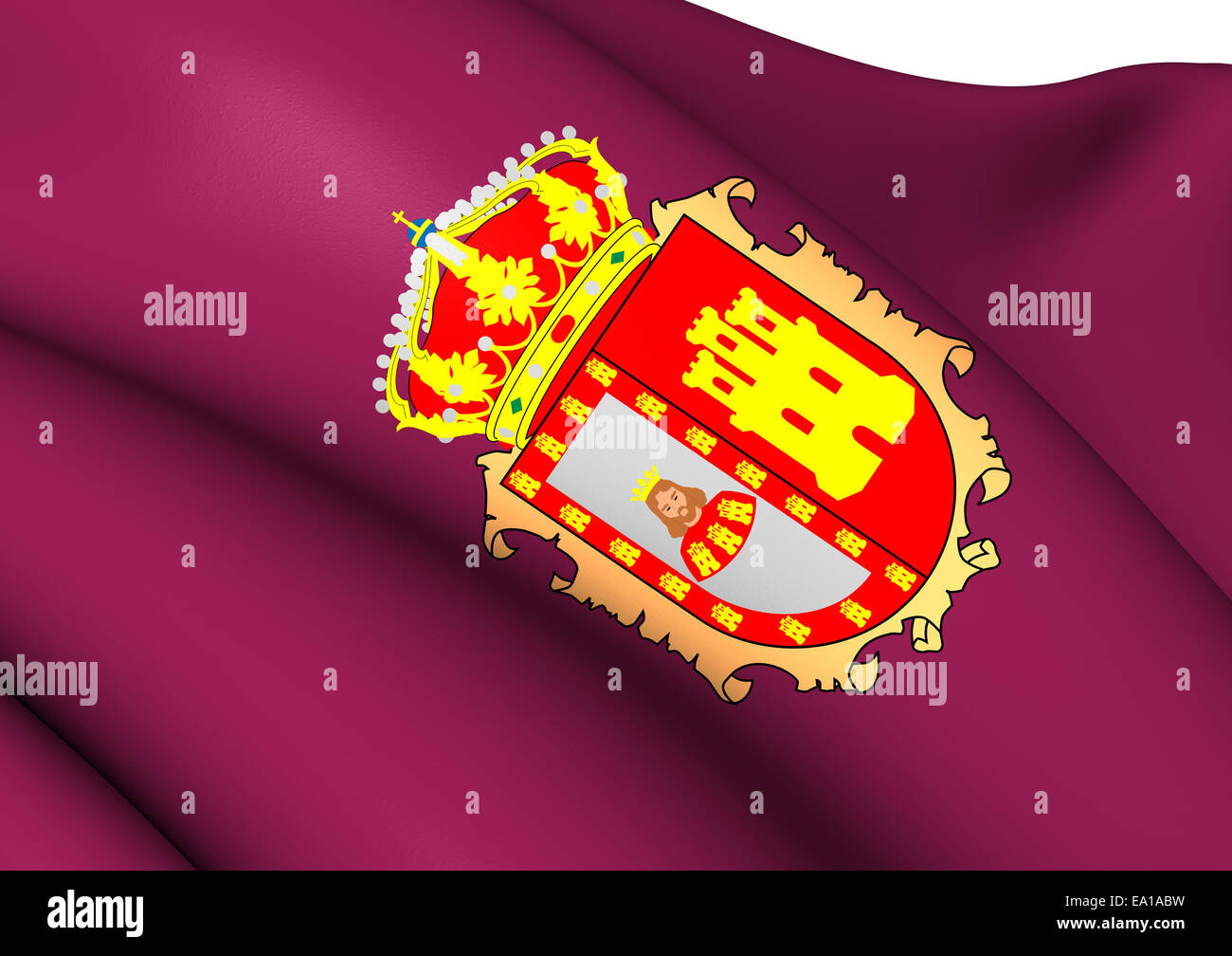 Flagge der Provinz Burgos Stockfoto