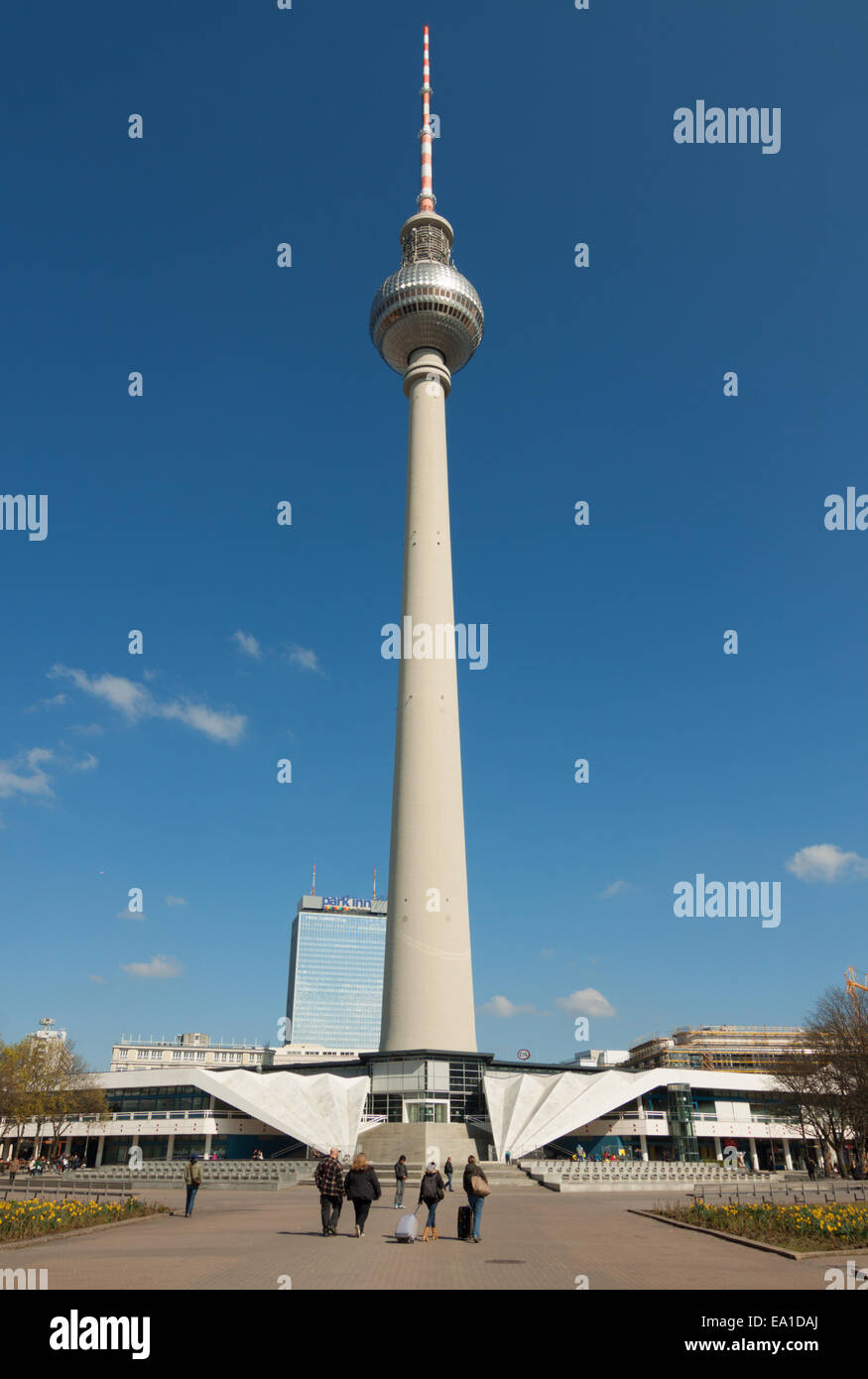 Berliner Fernsehturm-Zentrum Stockfoto