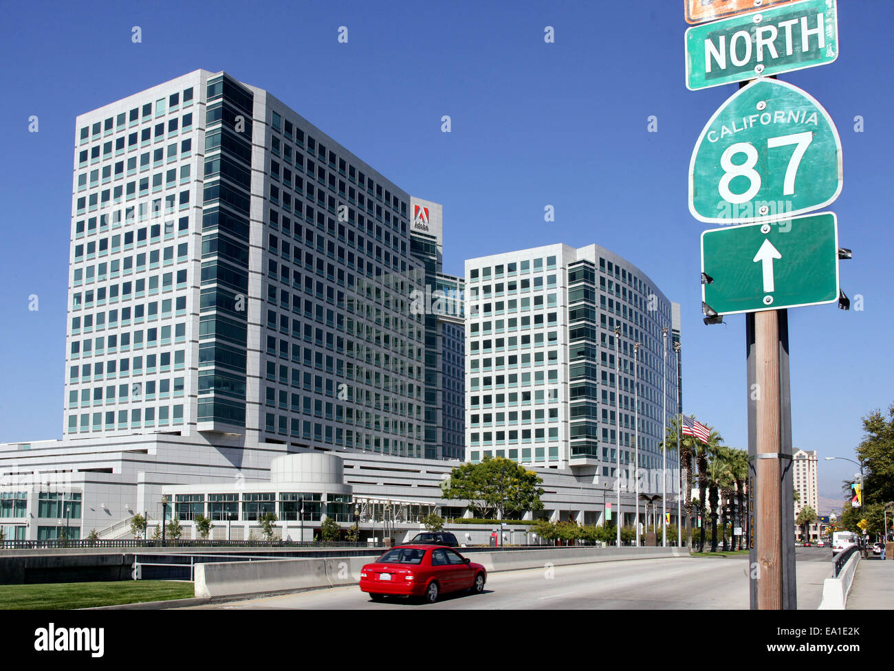 Hauptsitz von Adobe in San Jose CA, Kalifornien USA Stockfoto