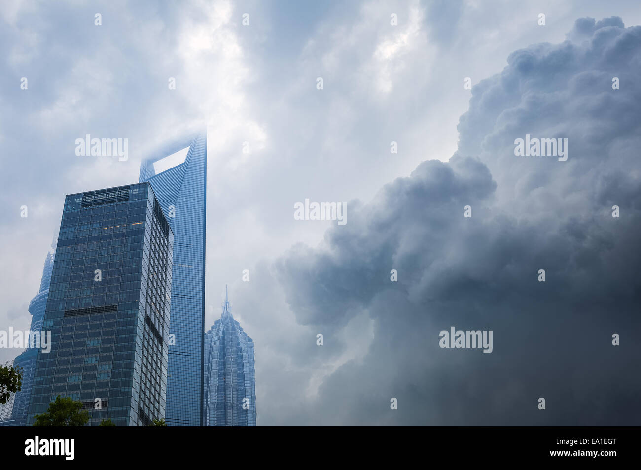 Shanghai Braut sich ein Sturm. Stockfoto