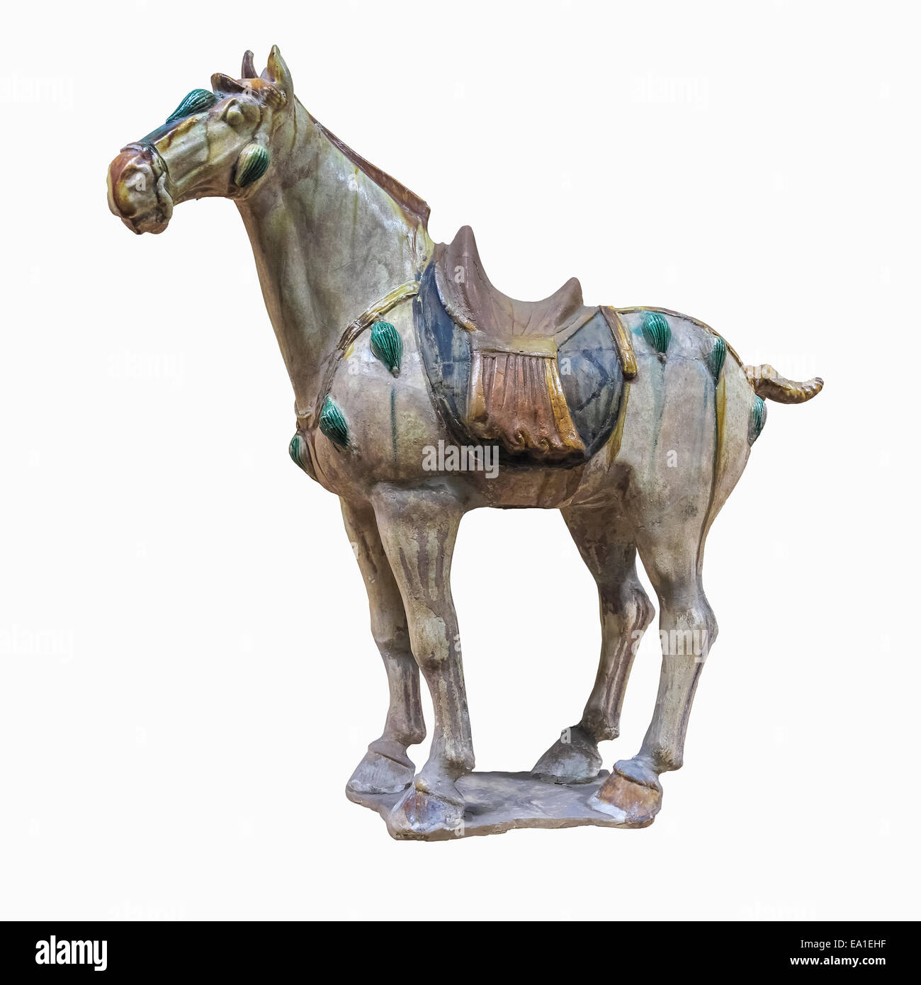 chinesische alte Pferd Figuren Stockfoto