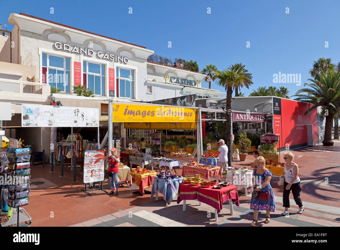 Grand Casino, ´ Strandpromenade, St-Raphael, Cote Azur, Frankreich Stockfoto
