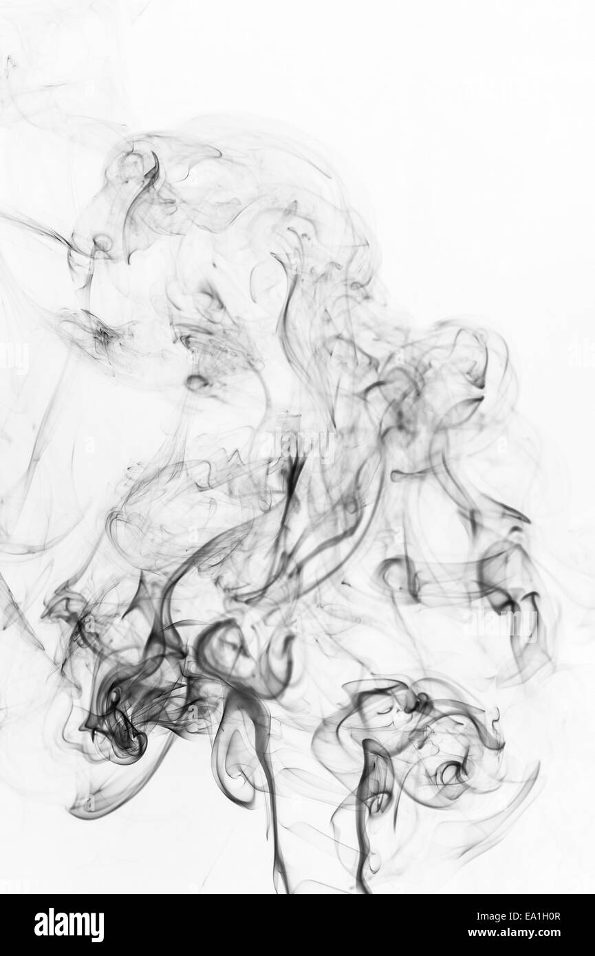 schwarzer Rauch Stockfoto