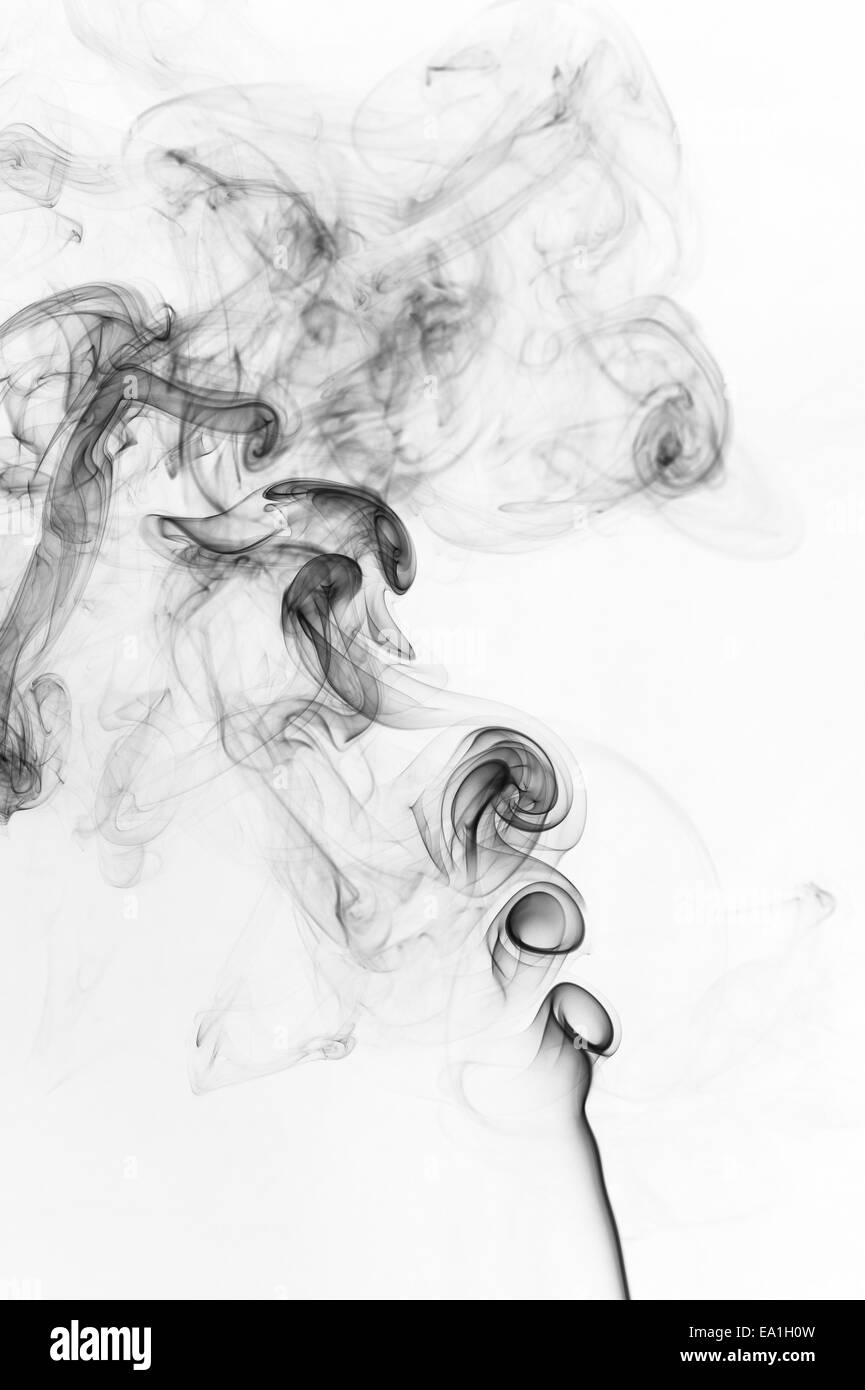 schwarzer Rauch Stockfoto