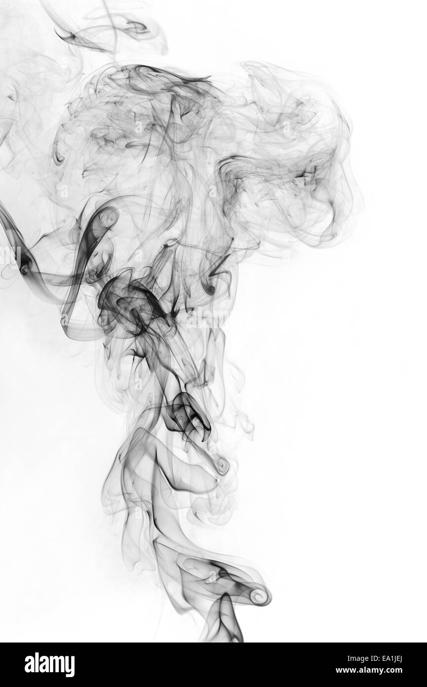 schwarzer Rauch Stockfoto