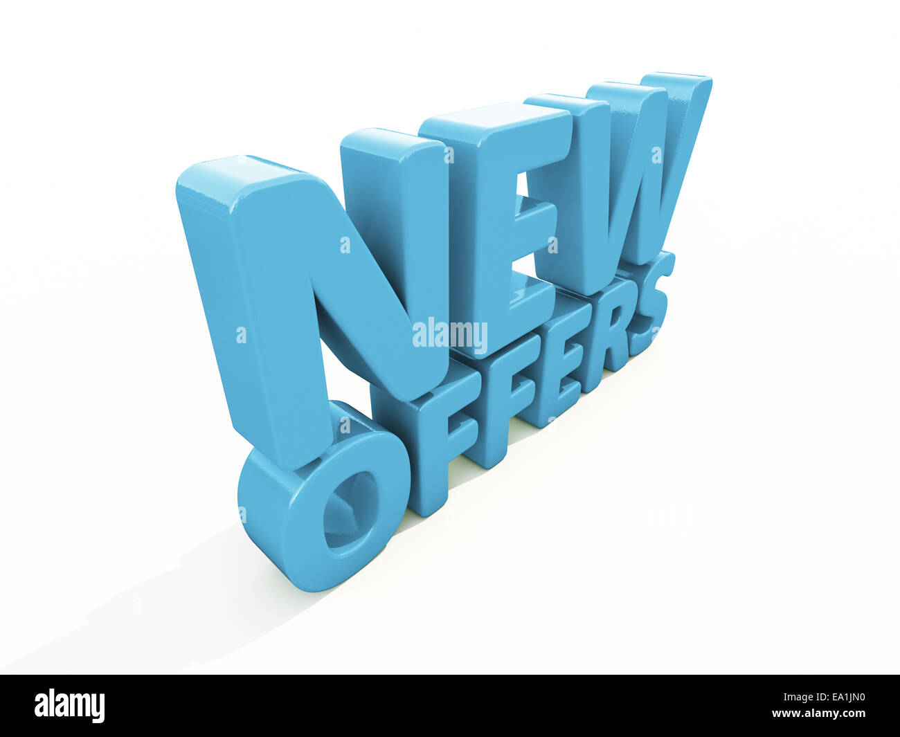 3D neue Angebote Stockfoto