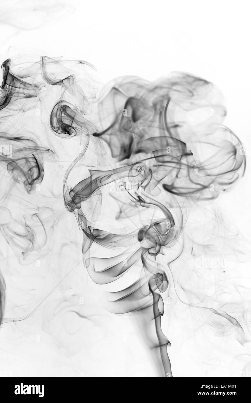 schwarzer Rauch Stockfoto