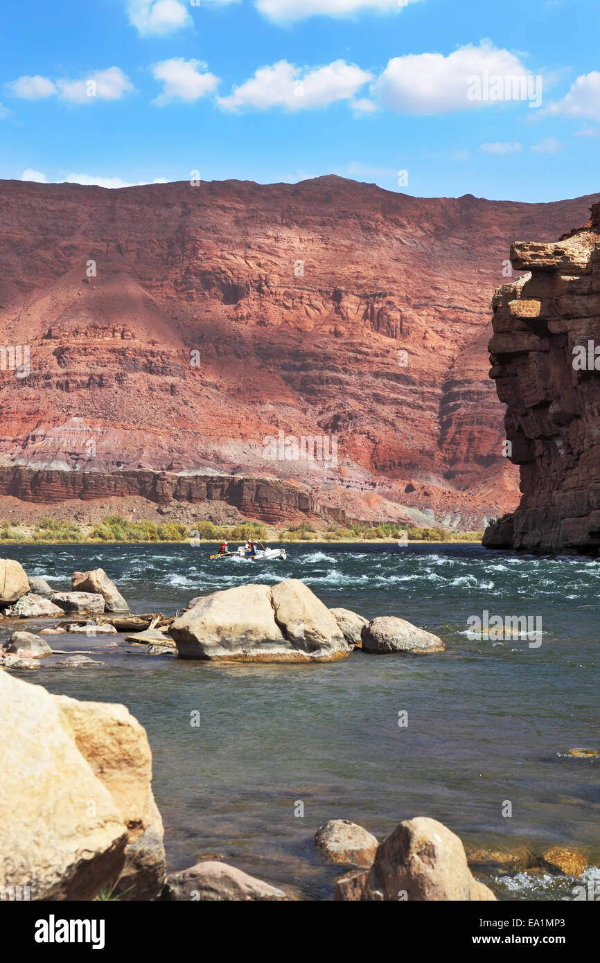 Scharf auf den Colorado River Stockfoto