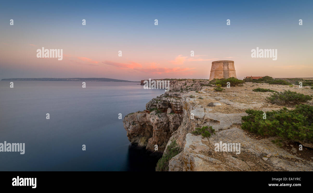 Formentera-Küste Stockfoto