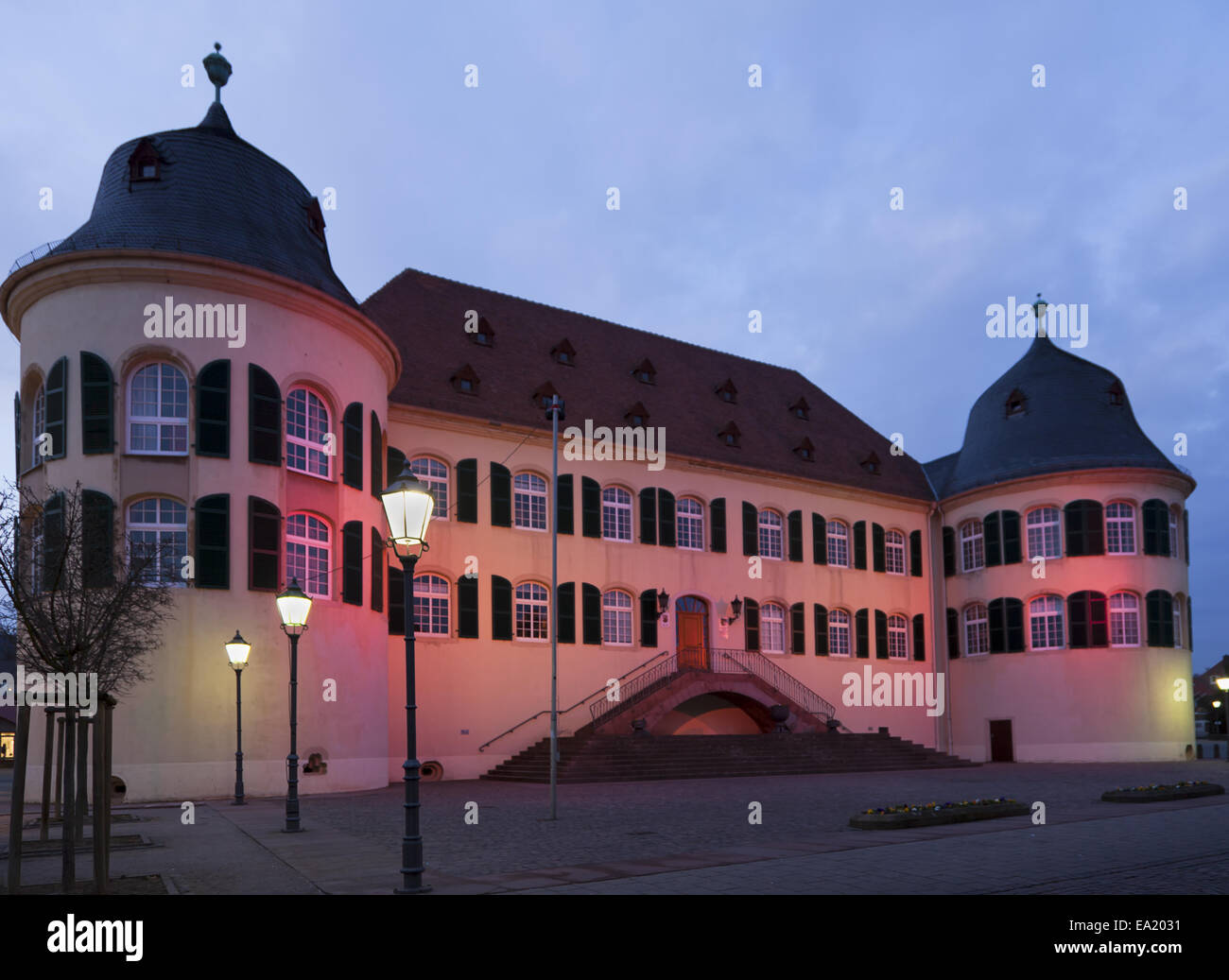 Schloss Bad Bergzabern Stockfoto