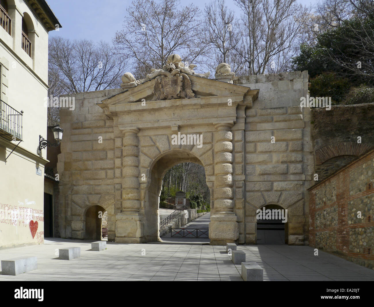 Granada - Puerta de Las Granada Stockfoto