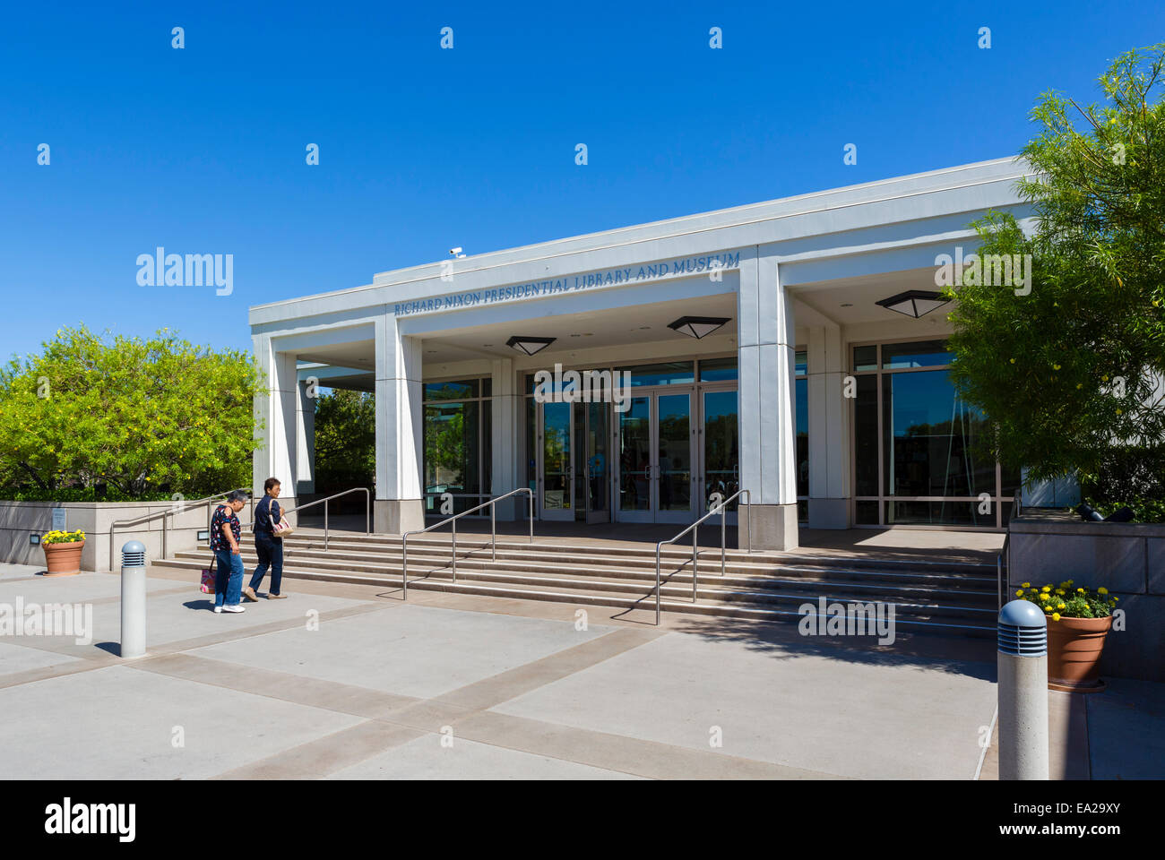 Die Richard Nixon Presidential Library and Museum, Yorba Linda, Orange County, in der Nähe von Los Angeles, Kalifornien, USA Stockfoto