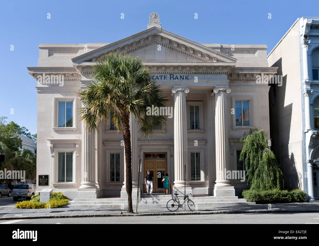 Süd-Staatsbank in Charleston, South Carolina. Stockfoto