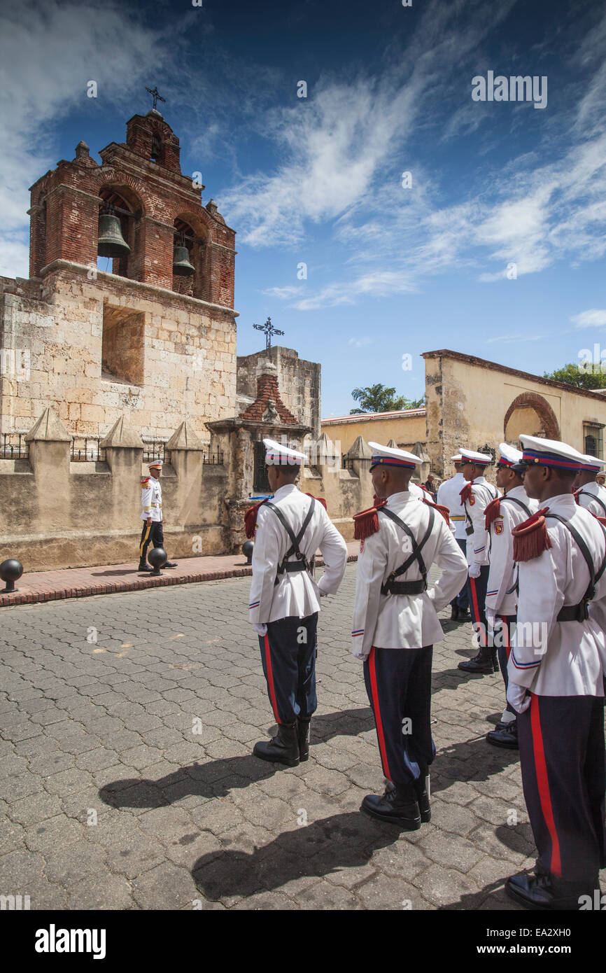 Independence Day feiern, Zona Colonial, Santo Domingo, Dominikanische Republik, West Indies, Karibik, Mittelamerika Stockfoto