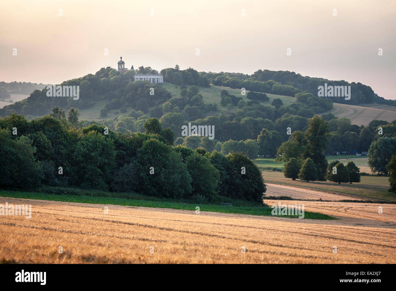 Die Hölle Feuer Höhlen, Treffpunkt der berüchtigten Hell Fire Club, West Wycombe, Buckinghamshire, England, Vereinigtes Königreich Stockfoto