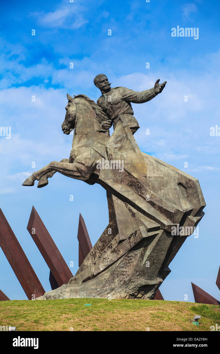 Denkmal für General Antonio Maceo, Plaza De La Revolucion, Santiago de Cuba, Kuba, Santiago de Cuba Provinz, West Indies Stockfoto