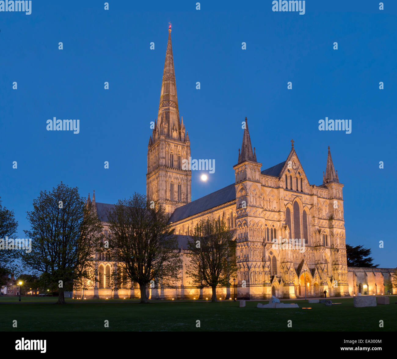 Kathedrale von Salisbury, Salisbury, Wiltshire, England, Vereinigtes Königreich, Europa Stockfoto