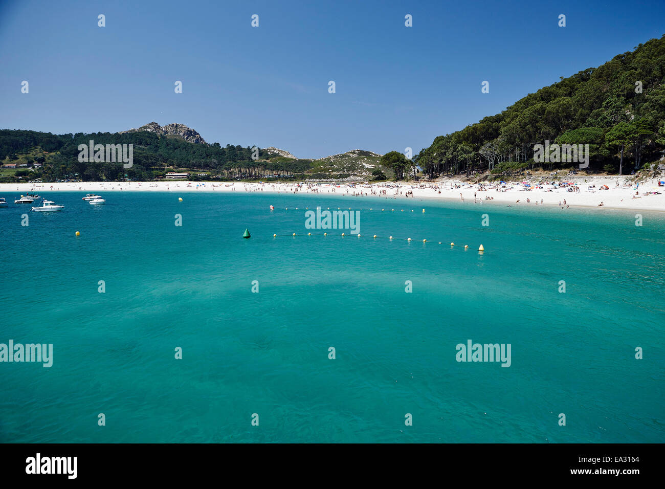 Rodas Strand, Cíes-Inseln, Galicien, Spanien, Europa Stockfoto