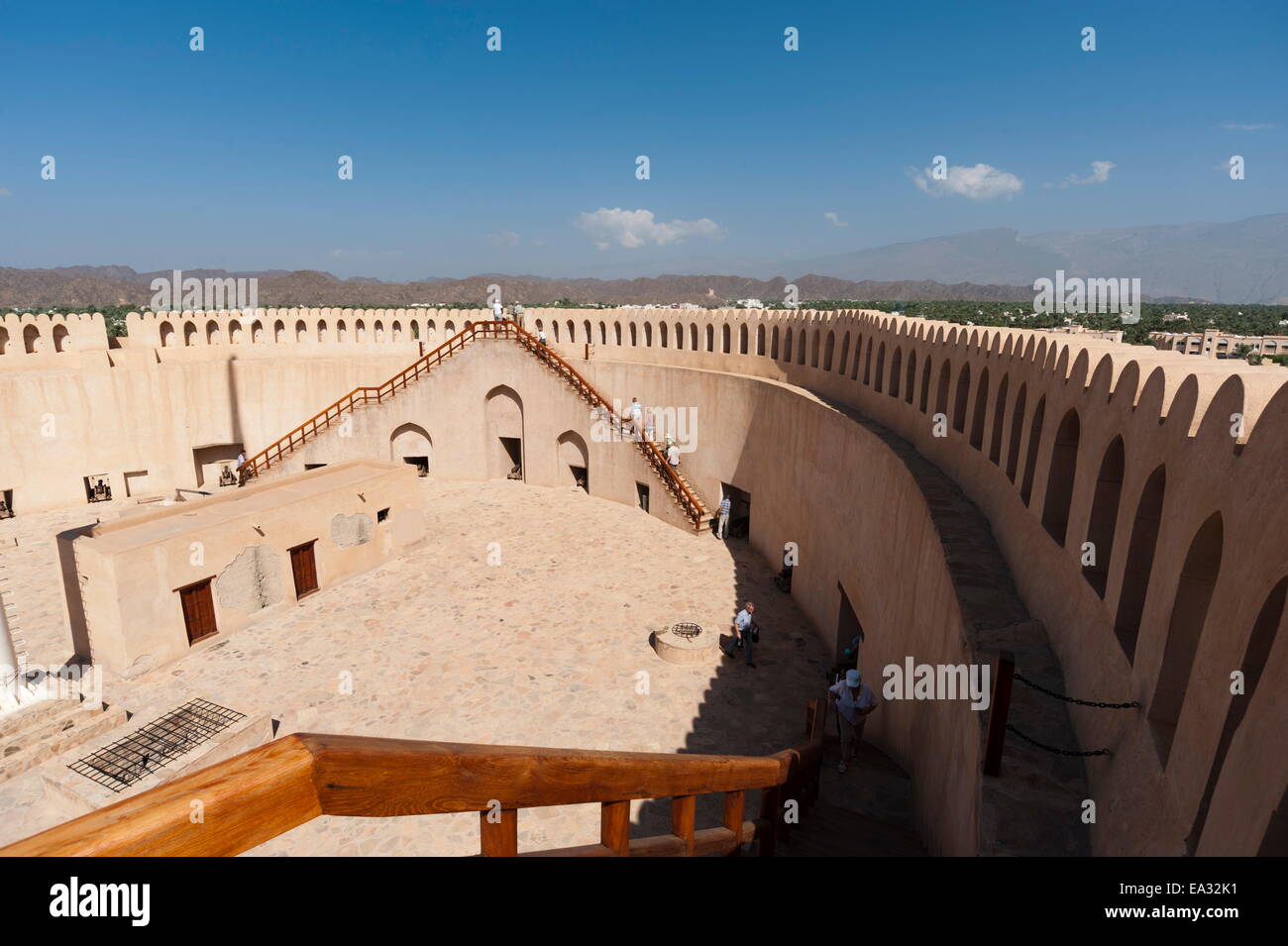 Nizwa Fort, Oman, Naher Osten Stockfoto