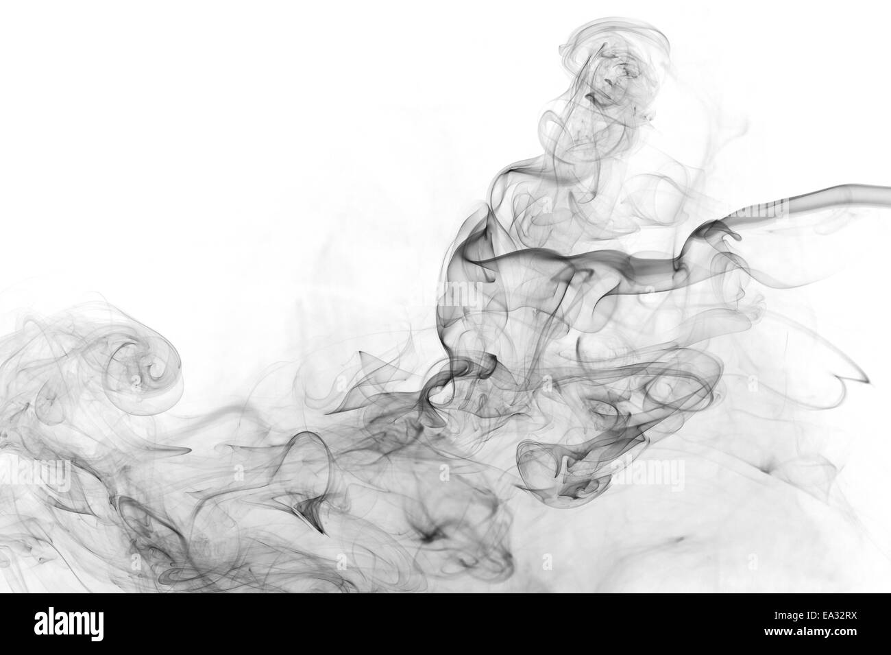 schwarzer Rauch Stockfoto