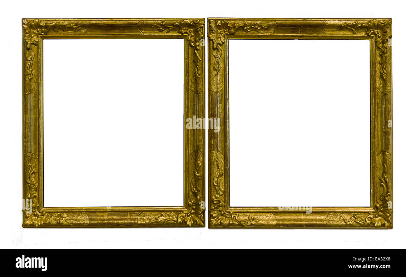 antike goldene Rahmen Stockfoto