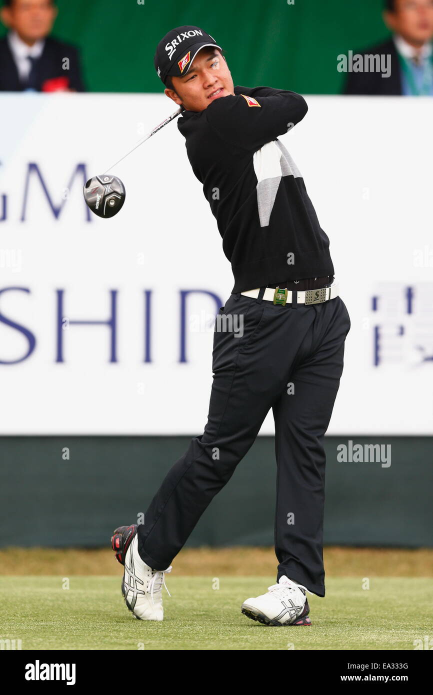 Chiba, Japan. 6. November 2014. Ichiro Kazuma Golf: HEIWA PGM Meisterschaft in Kasumigaura ersten Runde im Miho Golf Club in Chiba, Japan. © AFLO SPORT/Alamy Live-Nachrichten Stockfoto