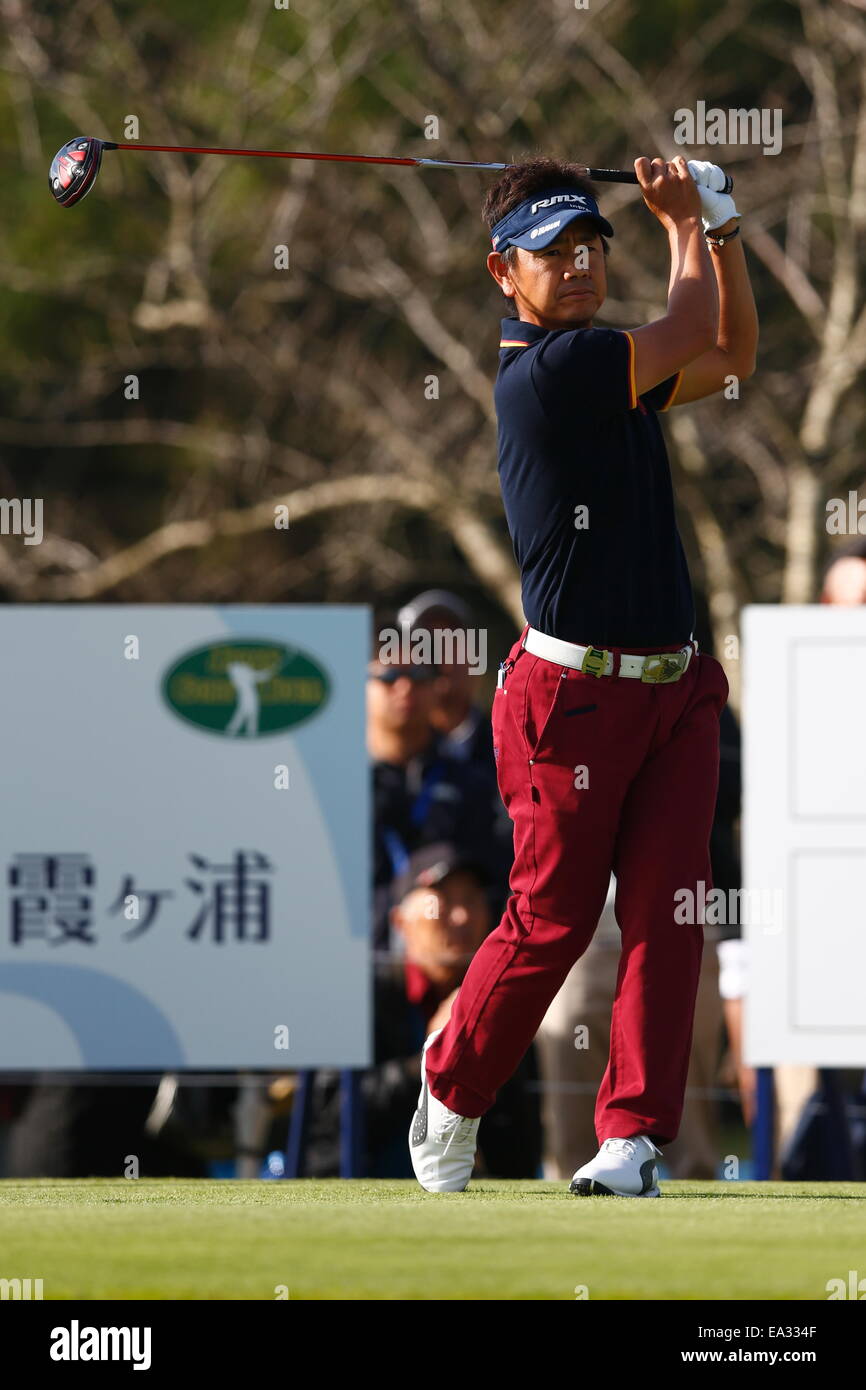 Chiba, Japan. 6. November 2014. Hiroyuki Fujita Golf: HEIWA PGM Meisterschaft in Kasumigaura ersten Runde im Miho Golf Club in Chiba, Japan. © AFLO SPORT/Alamy Live-Nachrichten Stockfoto
