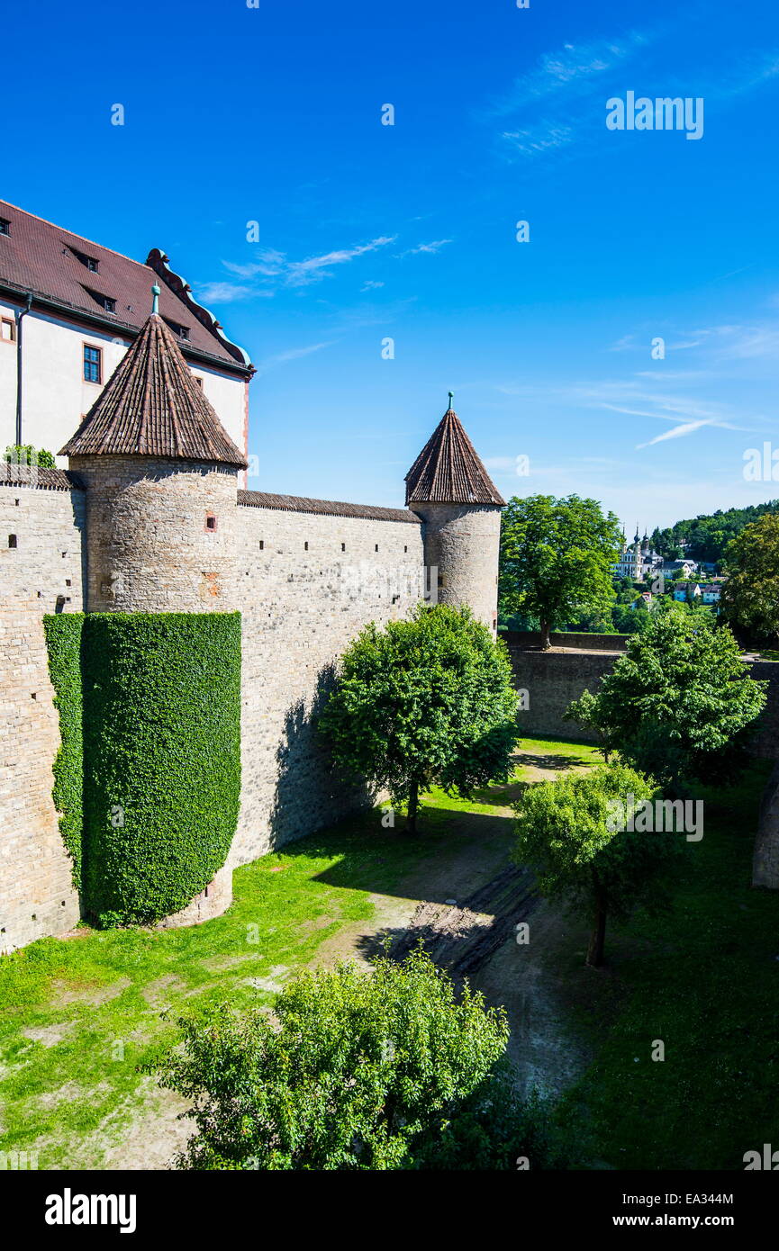 Festung Marienberg, Würzburg, Franken, Bayern, Deutschland, Europa Stockfoto