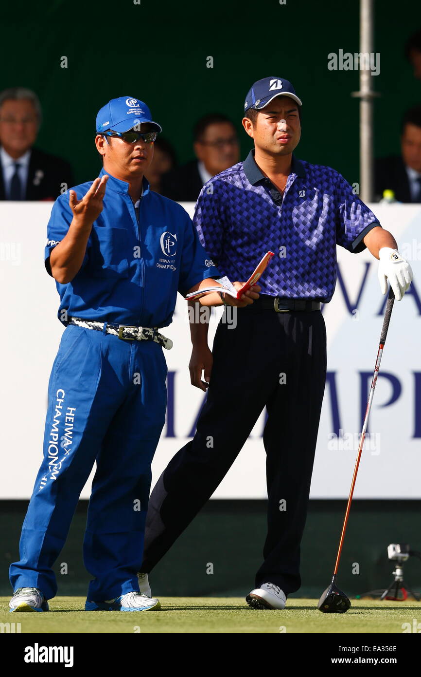 Chiba, Japan. 6. November 2014. Yuta Ikeda Golf: HEIWA PGM Meisterschaft in Kasumigaura ersten Runde im Miho Golf Club in Chiba, Japan. © AFLO SPORT/Alamy Live-Nachrichten Stockfoto