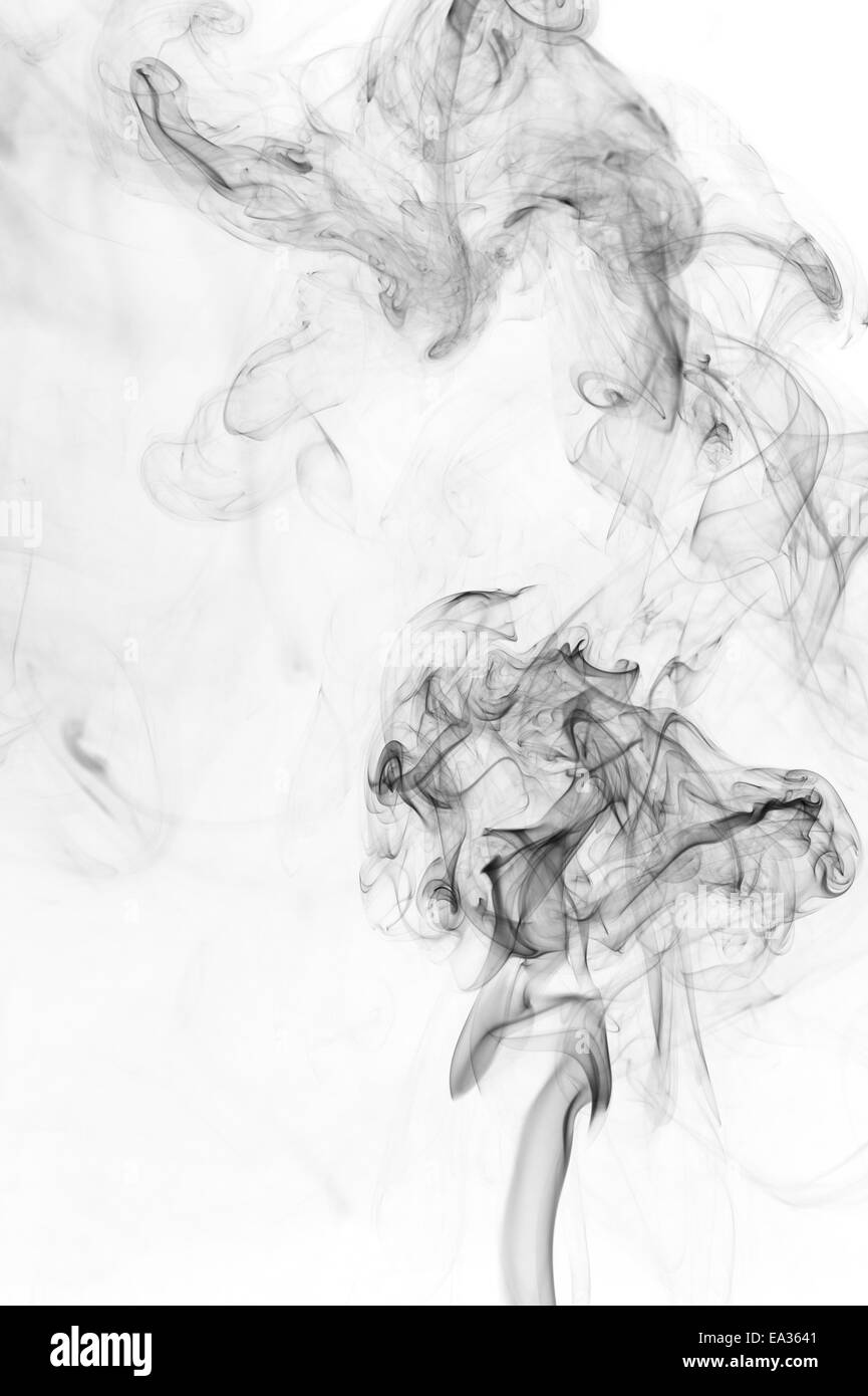 schwarzer Rauch Stockfoto