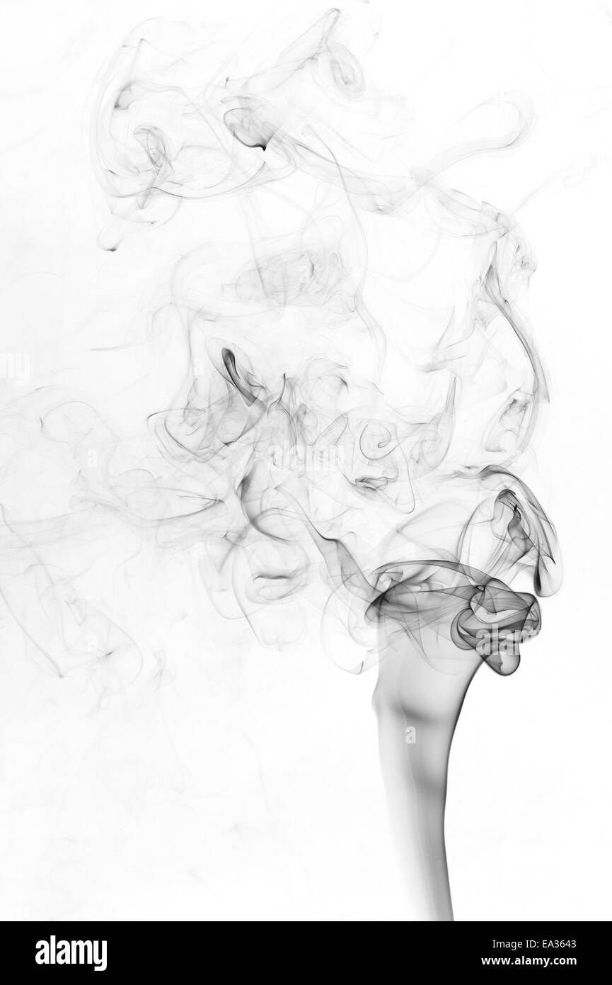 schwarzer Rauch Stockfoto