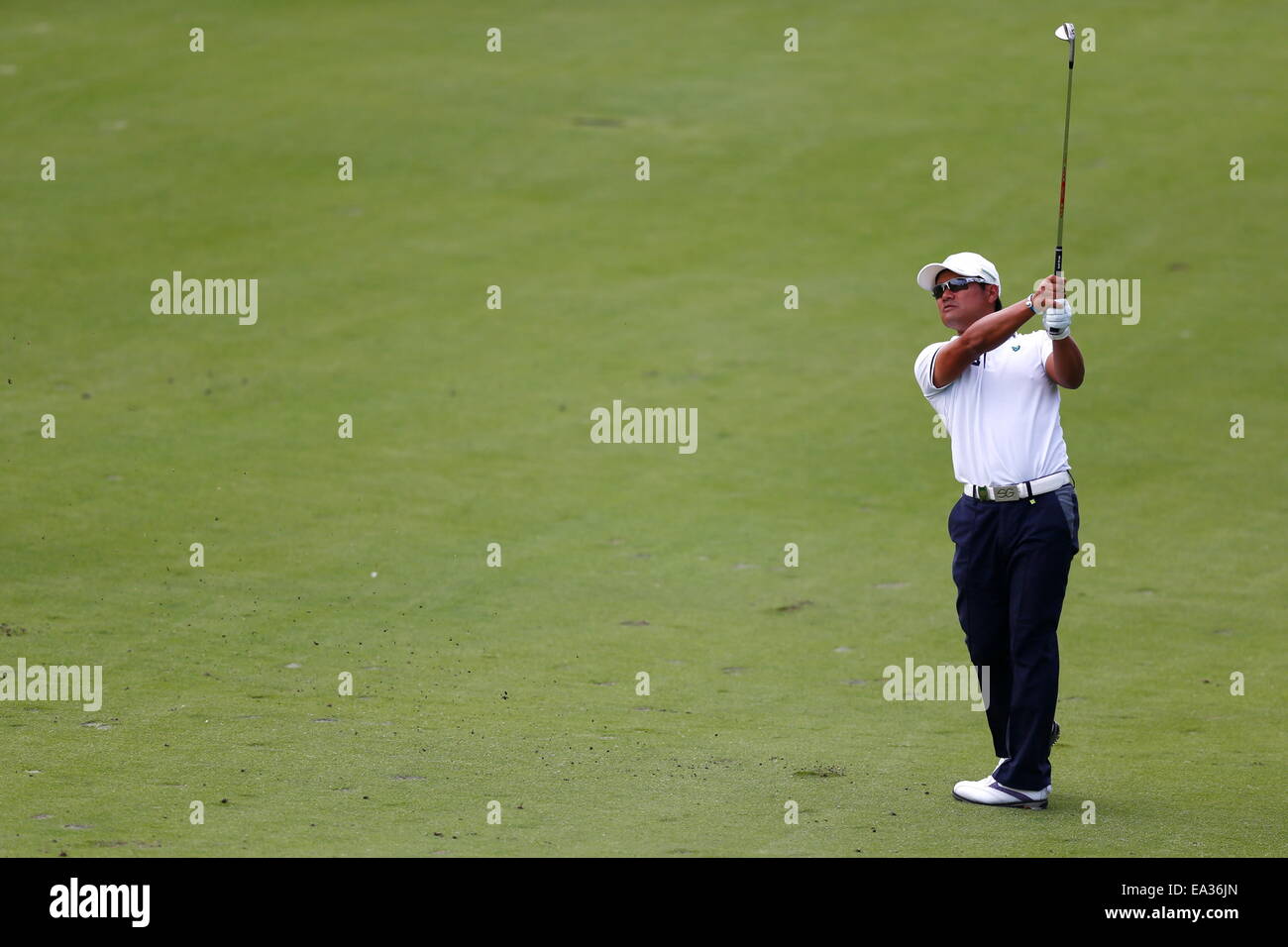 Chiba, Japan. 6. November 2014. Yusaku Miyazato Golf: HEIWA PGM Meisterschaft in Kasumigaura ersten Runde im Miho Golf Club in Chiba, Japan. © AFLO SPORT/Alamy Live-Nachrichten Stockfoto