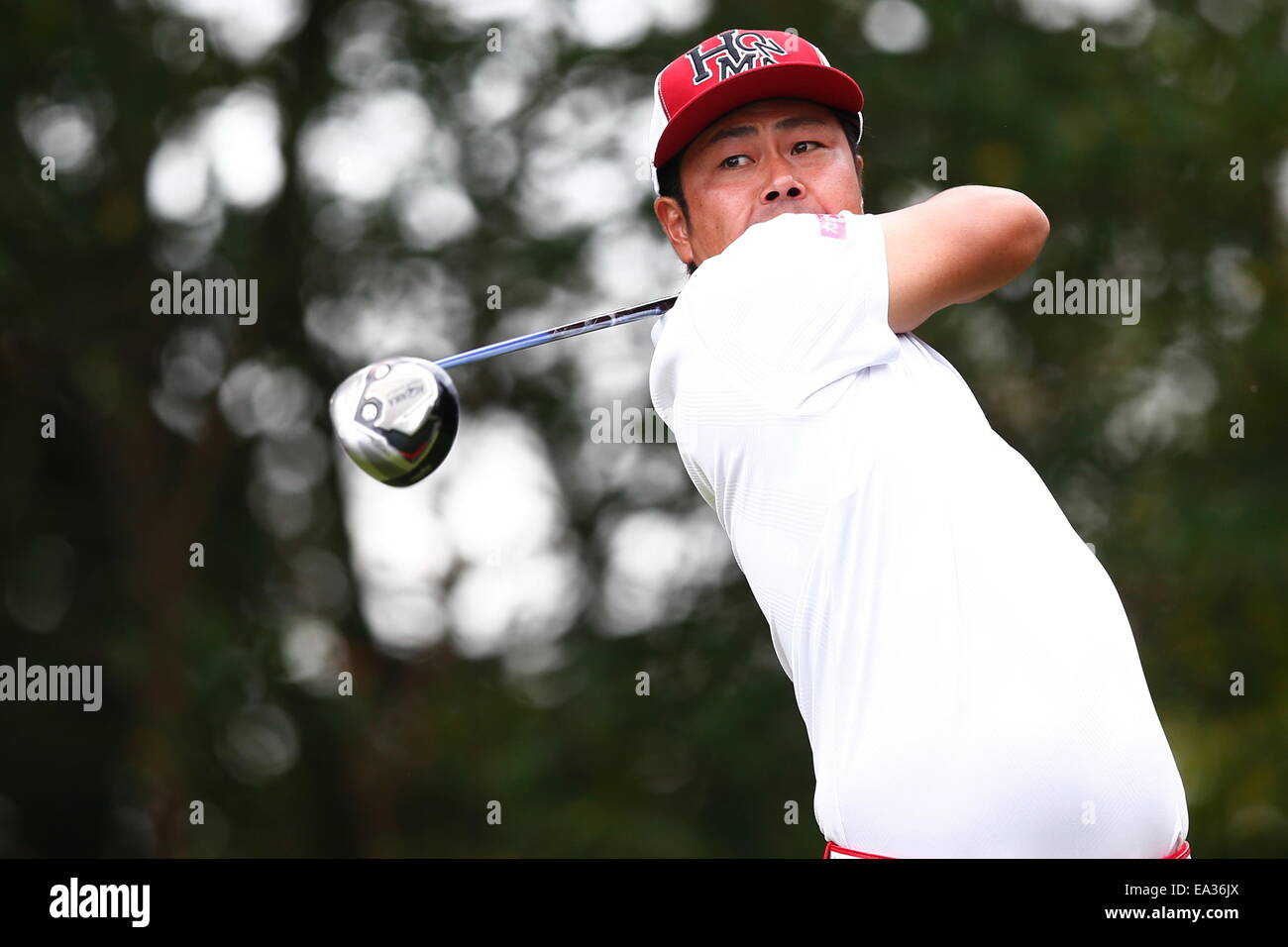 Chiba, Japan. 6. November 2014. Hideto Tanihara Golf: HEIWA PGM Meisterschaft in Kasumigaura ersten Runde im Miho Golf Club in Chiba, Japan. © AFLO SPORT/Alamy Live-Nachrichten Stockfoto