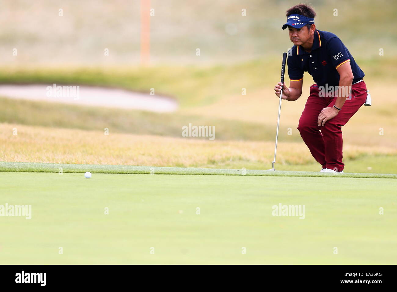 Chiba, Japan. 6. November 2014. Hiroyuki Fujita Golf: HEIWA PGM Meisterschaft in Kasumigaura ersten Runde im Miho Golf Club in Chiba, Japan. © AFLO SPORT/Alamy Live-Nachrichten Stockfoto