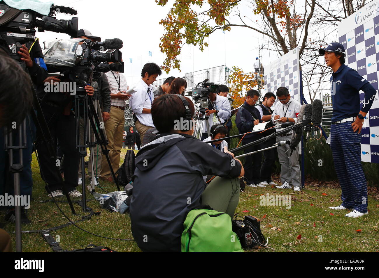 Chiba, Japan. 6. November 2014. Ryo Ishikawa Golf: HEIWA PGM Meisterschaft in Kasumigaura ersten Runde im Miho Golf Club in Chiba, Japan. © AFLO SPORT/Alamy Live-Nachrichten Stockfoto