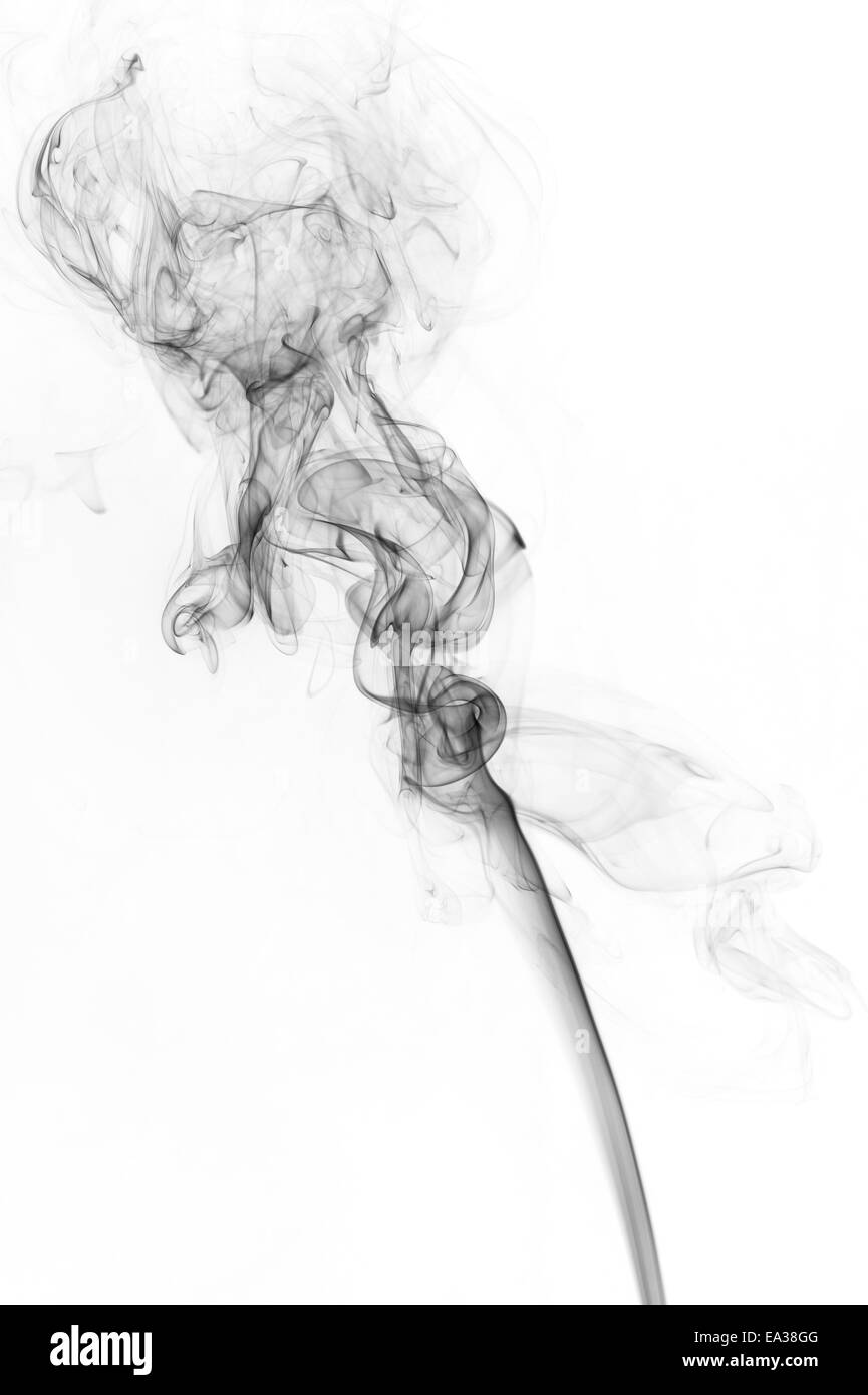abstrakter schwarzer Rauch Stockfoto