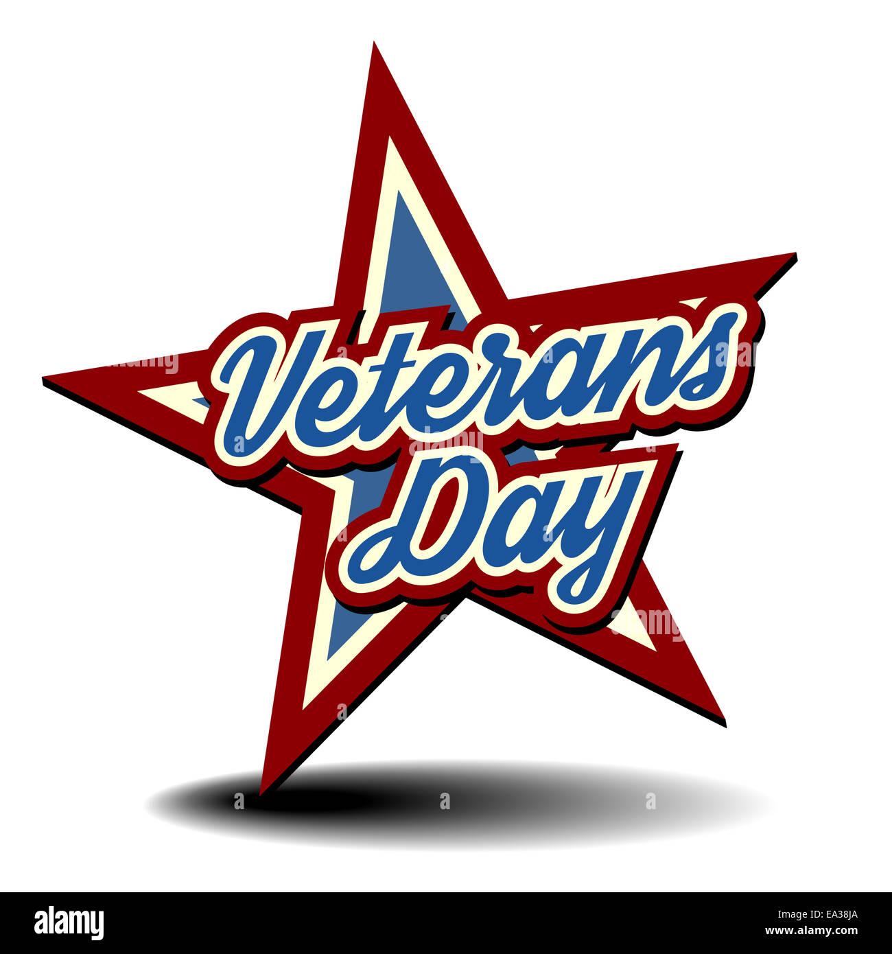 Veterans Day star Stockfoto
