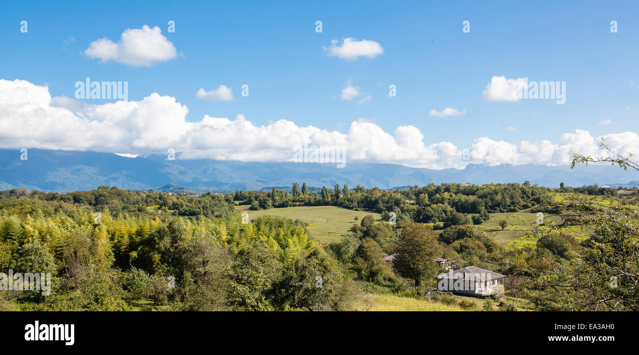 Ansicht des Kaukasus, Abchasien Stockfoto