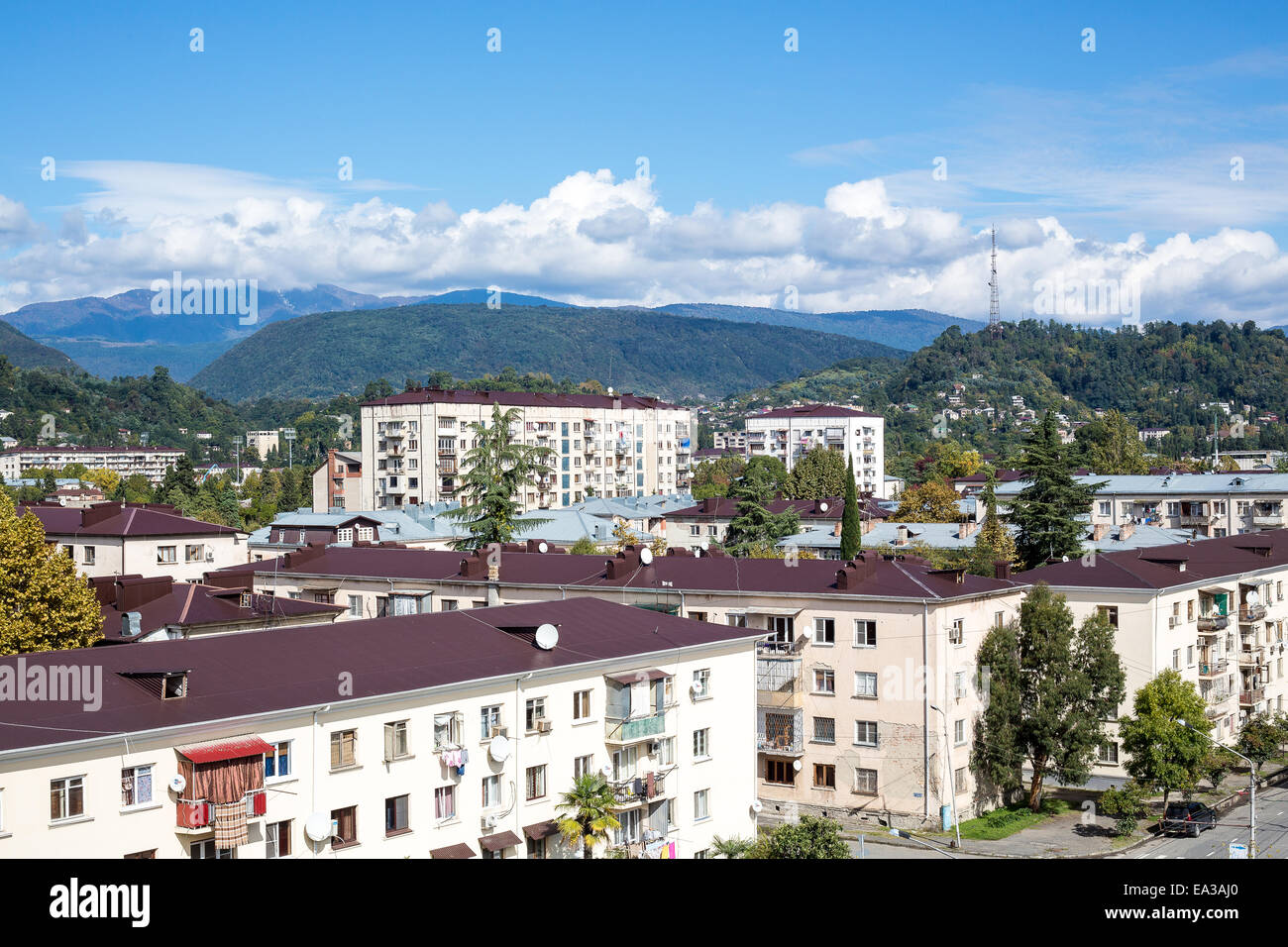 Stadtbild, Suchumi, Abchasien Stockfoto